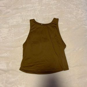 Brown Crop Tank